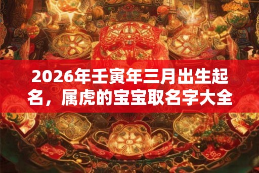2026年壬寅年三月出生起名，属虎的宝宝取名字大全