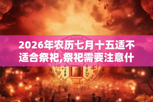 2026年农历七月十五适不适合祭祀,祭祀需要注意什么？