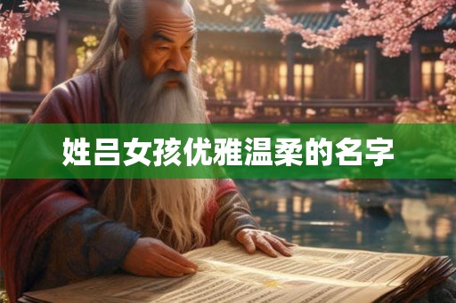 姓吕女孩优雅温柔的名字