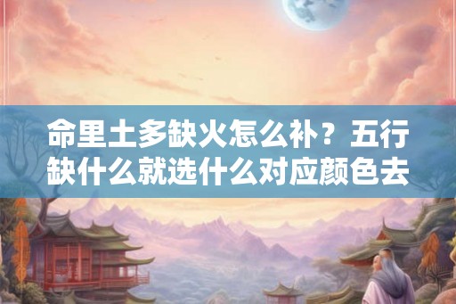 命里土多缺火怎么补？五行缺什么就选什么对应颜色去补