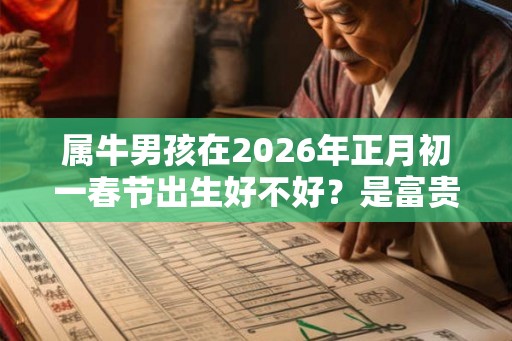属牛男孩在2026年正月初一春节出生好不好？是富贵命吗？