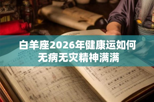 白羊座2026年健康运如何 无病无灾精神满满 白羊座2026年健康运如何 无病无灾精神满满