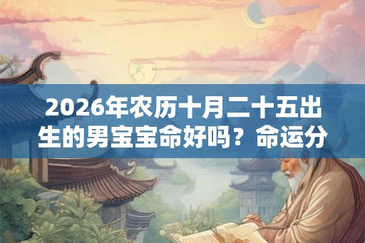 2026年农历十月二十五出生的男宝宝命好吗？命运分析