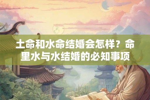 土命和水命结婚会怎样?命里水与水结婚的必知事项 土命和水命结婚会怎样?命里水与水结婚的必知事项