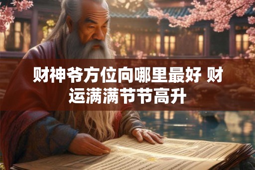 财神爷方位向哪里最好 财运满满节节高升