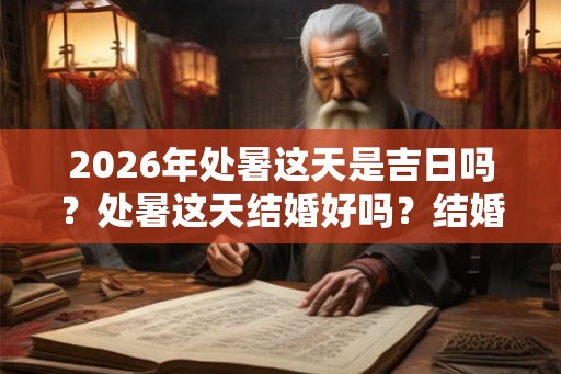 2026年处暑这天是吉日吗？处暑这天结婚好吗？结婚有什么禁忌吗？