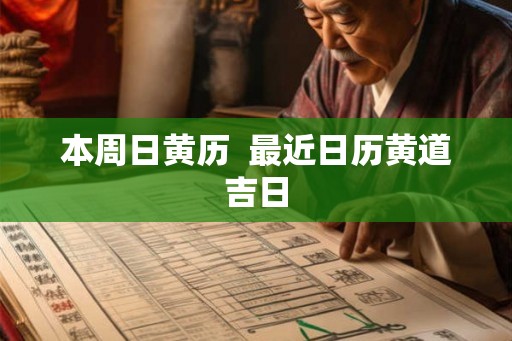 本周日黄历  最近日历黄道吉日