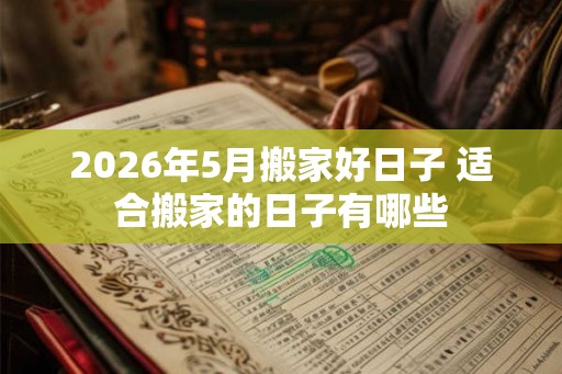 2026年5月搬家好日子 适合搬家的日子有哪些