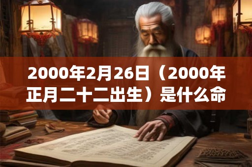2000年2月26日（2000年正月二十二出生）是什么命_命运如何