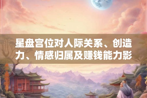 星盘宫位对人际关系、创造力、情感归属及赚钱能力影响