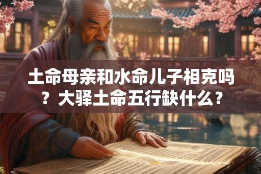 土命母亲和水命儿子相克吗？大驿土命五行缺什么？