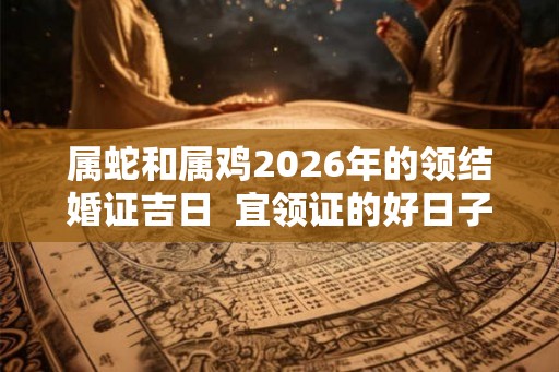 属蛇和属鸡2026年的领结婚证吉日  宜领证的好日子