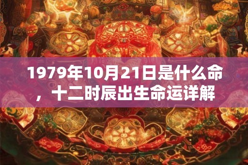 1979年10月21日是什么命，十二时辰出生命运详解