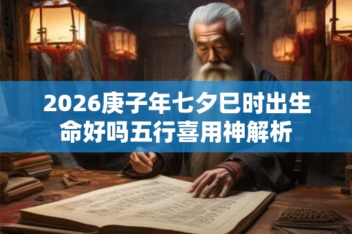 2026庚子年七夕巳时出生命好吗五行喜用神解析 2026庚子年七夕巳时出生命好吗五行喜用神解析