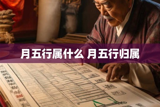 月五行属什么 月五行归属