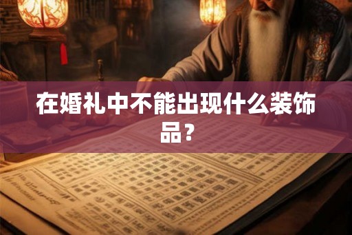在婚礼中不能出现什么装饰品? 在婚礼中不能出现什么装饰品?