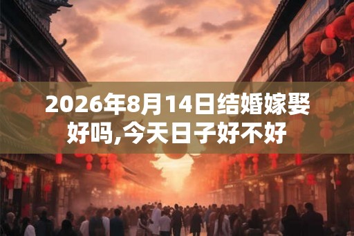2026年8月14日结婚嫁娶好吗,今天日子好不好