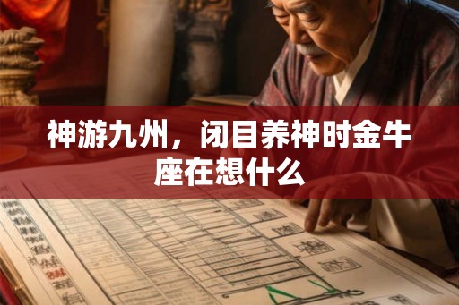 神游九州，闭目养神时金牛座在想什么