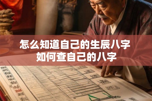 怎么知道自己的生辰八字 如何查自己的八字 怎么知道自己的生辰八字 如何查自己的八字