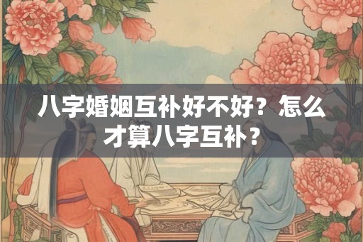 八字婚姻互补好不好？怎么才算八字互补？