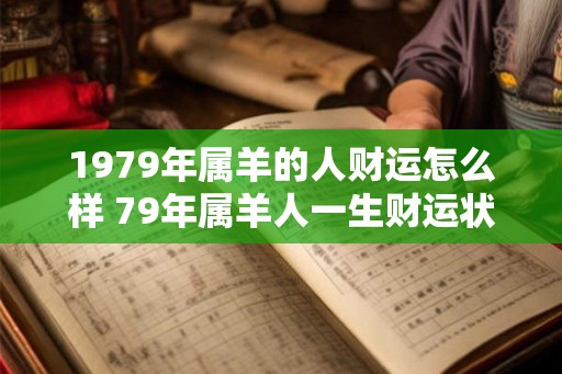 1979年属羊的人财运怎么样 79年属羊人一生财运状况