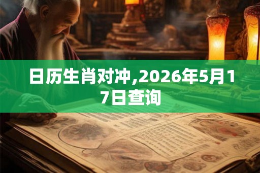 日历生肖对冲,2026年5月17日查询