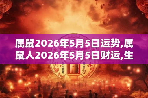 属鼠2026年5月5日运势,属鼠人2026年5月5日财运,生肖鼠2026年5月5日运势