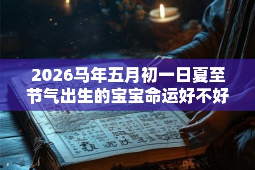 2026马年五月初一日夏至节气出生的宝宝命运好不好？
