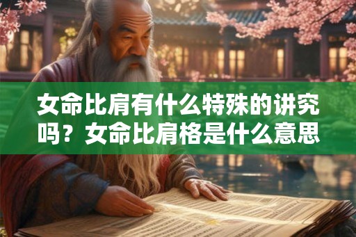 女命比肩有什么特殊的讲究吗？女命比肩格是什么意思？