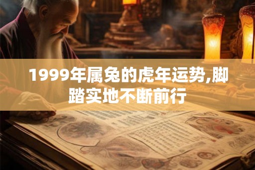 1999年属兔的虎年运势,脚踏实地不断前行