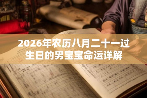 2026年农历八月二十一过生日的男宝宝命运详解