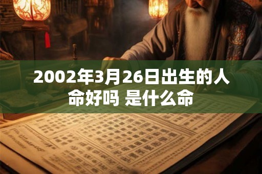 2002年3月26日出生的人命好吗 是什么命 2002年3月26日出生的人命好吗 是什么命