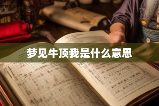 梦见牛顶我是什么意思 梦见牛顶我是什么意思