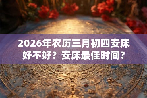 2026年农历三月初四安床好不好？安床最佳时间？