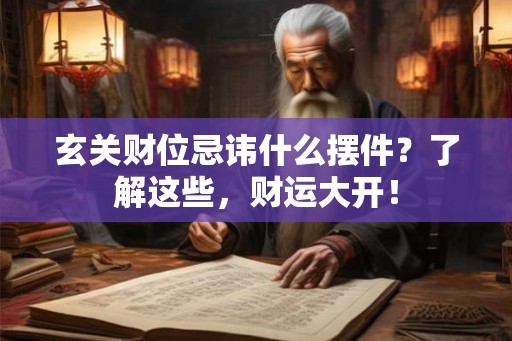 玄关财位忌讳什么摆件?了解这些,财运大开! 玄关财位忌讳什么摆件?了解这些,财运大开!