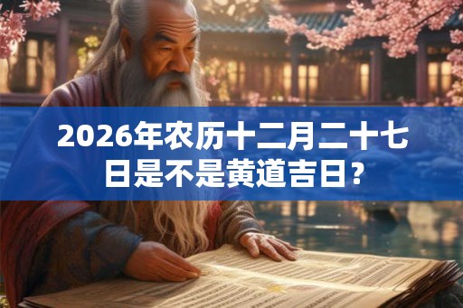 2026年农历十二月二十七日是不是黄道吉日? 2026年农历十二月二十七日是不是黄道吉日?