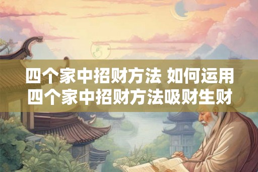 四个家中招财方法 如何运用四个家中招财方法吸财生财