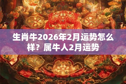生肖牛2026年2月运势怎么样？属牛人2月运势