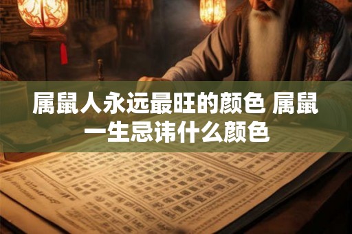 属鼠人永远最旺的颜色 属鼠一生忌讳什么颜色