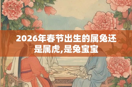2026年春节出生的属兔还是属虎,是兔宝宝