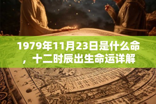 1979年11月23日是什么命,十二时辰出生命运详解 1979年11月23日是什么命,十二时辰出生命运详解