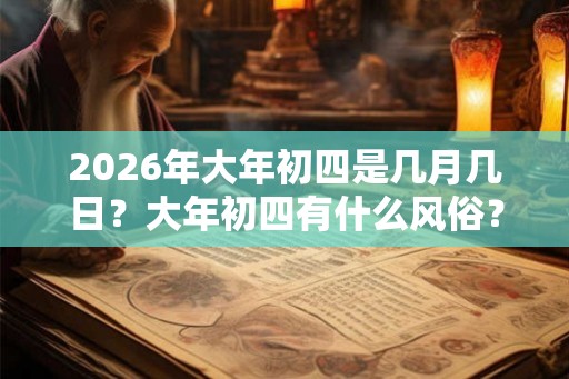 2026年大年初四是几月几日？大年初四有什么风俗？