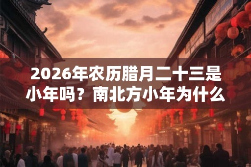 2026年农历腊月二十三是小年吗？南北方小年为什么不一样？