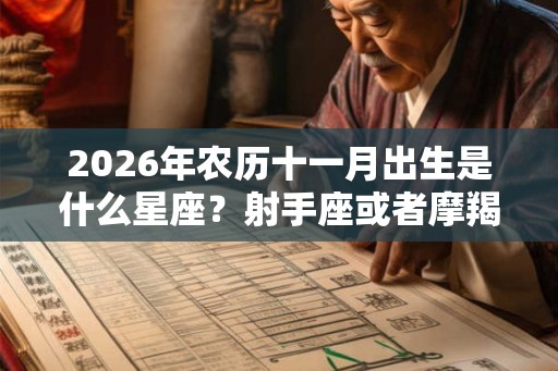 2026年农历十一月出生是什么星座？射手座或者摩羯座