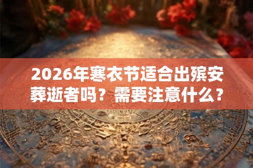 2026年寒衣节适合出殡安葬逝者吗？需要注意什么？