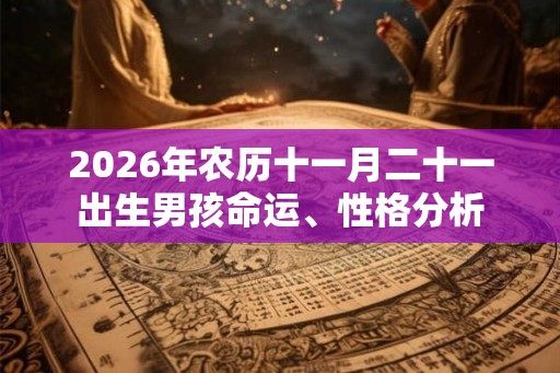 2026年农历十一月二十一出生男孩命运、性格分析