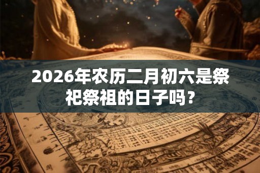 2026年农历二月初六是祭祀祭祖的日子吗？