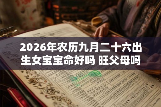 2026年农历九月二十六出生女宝宝命好吗 旺父母吗