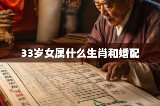 33岁女属什么生肖和婚配