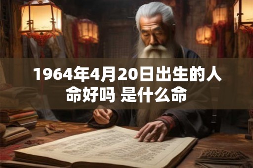 1964年4月20日出生的人命好吗 是什么命 1964年4月20日出生的人命好吗 是什么命